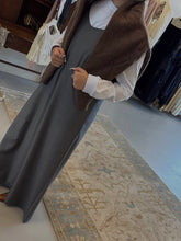 Load image into Gallery viewer, Grey Wool Marloe Slip Dress