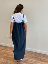 Load image into Gallery viewer, Navy Blue Slip Dress – cupro
