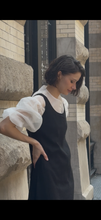 Load image into Gallery viewer, Black Seersucker Dress