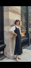 Load image into Gallery viewer, Black Seersucker Dress