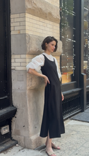 Load image into Gallery viewer, Black Seersucker Dress