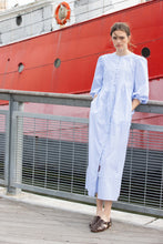 Load image into Gallery viewer, Pinstripe Cotton Dress