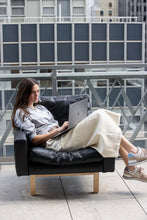 Load image into Gallery viewer, Chalk Twill Midi Skirt