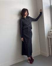 Load image into Gallery viewer, Black Denim Skirt