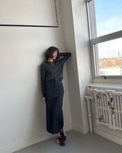 Load image into Gallery viewer, Black Denim Skirt