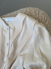 Load image into Gallery viewer, Cream Victorian Silky Blouse