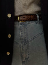 Load image into Gallery viewer, MLorincz_Blue_Wash_Denim_Midi_Skirt
