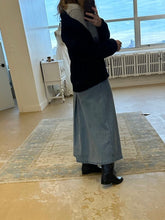 Load image into Gallery viewer, MLorincz_Blue_Wash_Denim_Midi_Skirt