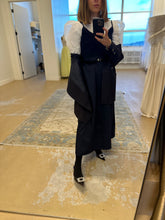 Load image into Gallery viewer, MLorincz Midnight Navy Wool Slipdress