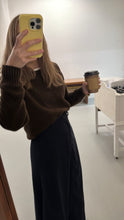 Load image into Gallery viewer, Midnight blue corduroy skirt
