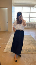 Load image into Gallery viewer, Chalk Twill Midi Skirt
