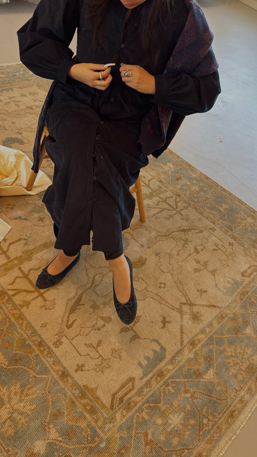 Cord Dress Midnight Navy