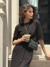 Load image into Gallery viewer, Long Black Sweatskirt
