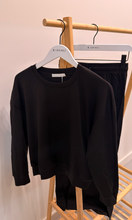 Load image into Gallery viewer, Black Relaxed Fit Sweatshirt ML Studio
