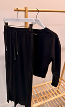 Load image into Gallery viewer, Black Relaxed Fit Sweatshirt ML Studio
